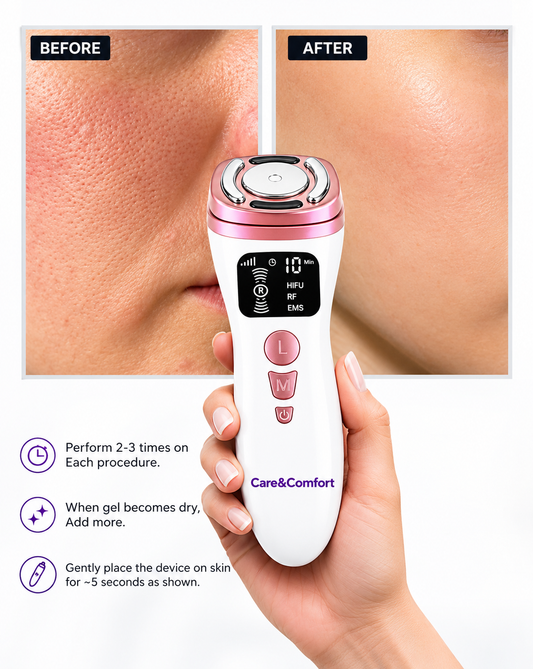 Mini HIFU Anti-Wrinkle Device – EMS Ultrasonic Facial Massager